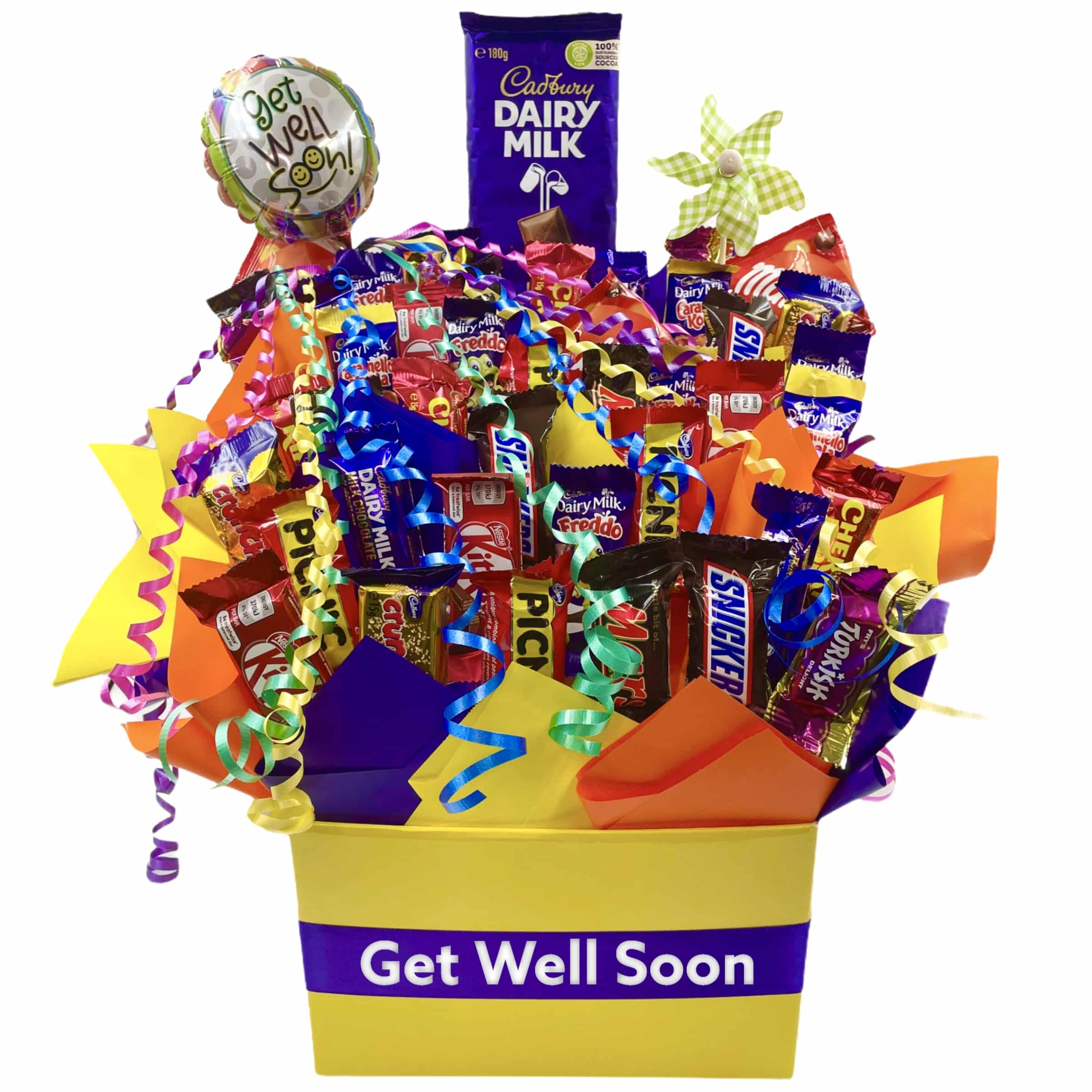 Ultimate Get Well Chocolate Bouquet Gift Basket Australia